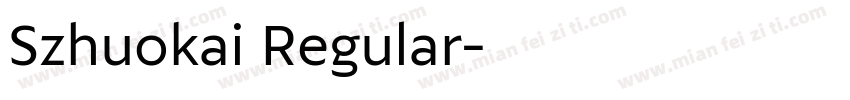 Szhuokai Regular字体转换